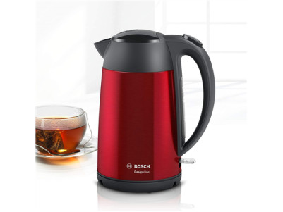 Bosch | Kettle | DesignLine TWK3P424 | Electric | 2400 W | 1.7 L | Stainless steel | 360 rotational base | Red