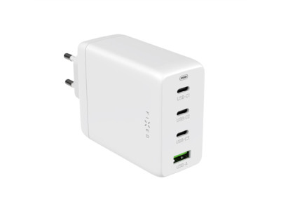 Fixed GaN 3xUSB-C/USB Travel Charger 100W | FIXCG100-3CU-WH