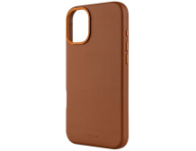 Fixed MagLeather | Back cover | Apple | iPhone 16 Plus | Leather | Brown