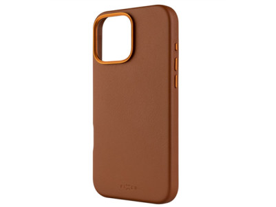 Fixed MagLeather | Back cover | Apple | iPhone 16 Pro Max | Leather | Brown