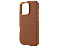 Fixed MagLeather | Back cover | Apple | iPhone 16 Pro | Leather | Brown