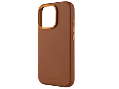 Fixed MagLeather | Back cover | Apple | iPhone 16 Pro | Leather | Brown