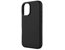 Fixed MagLeather | Back cover | Apple | iPhone 16 | Leather | Black