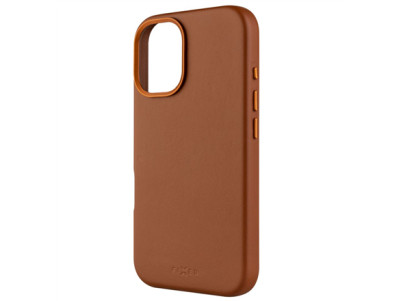 Fixed MagLeather | Back cover | Apple | iPhone 16 | Leather | Brown