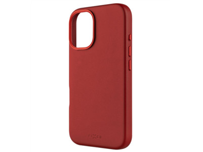 Fixed MagLeather | Back cover | Apple | iPhone 16 | Leather | Red