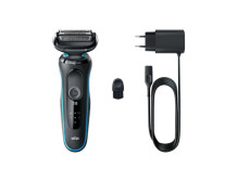 Braun | Shaver | 51-M1000S | Operating time (max) 50 min | Wet & Dry | Lithium Ion | Black/Blue