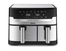 TEFAL Fryer | EY905D10 | Capacity 5.2+3.1 L | Hot air technology | Stainless Steel/Black