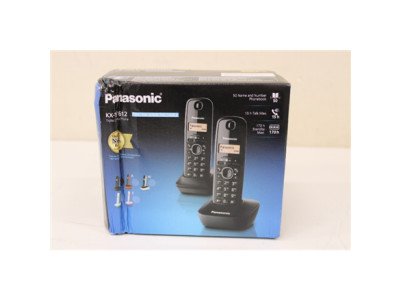 SALE OUT. Panasonic KX-TG1612FXH Cordless phones, Black | Panasonic | Cordless | KX-TG1612FXH | Built-in display | Caller ID | B