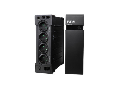 Eaton Ellipse ECO UPS USB DIN, 1600 VA, 1000 W, Input: C14, Outputs: (4) Schuko, (4) Schuko surge only, Tower | Eaton