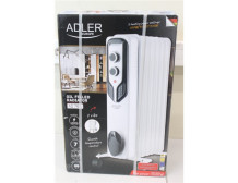 SALE OUT. Adler AD 7815 Oil-Filled Radiator, 7 Ribs, 3 Heating Powers: 600W-900W-1500W, White | Adler | Oil-Filled Radiator | AD