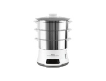 TEFAL Steamer Pot | VC502D10 | 0.7 L | Number of programs 8 | White/Stainless Steel