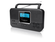 Muse | M-087R | 2-band PLL stereo portable radio | Black