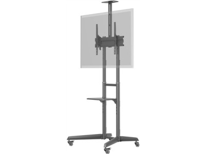 Goobay Floor stand | 59508 TV Presentation Stand Pro (Size L) | Adjustable Height, Tilt | 37-70 " | Black