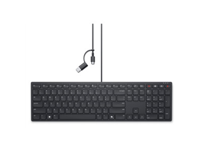 Dell | Collaboration Keyboard | KB525C | Keyboard | Wired | Estonian (QWERTY) | Black | USB-C