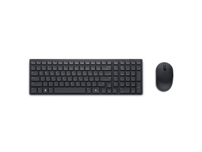 Dell | Silent Keyboard and Mouse | KM555 | Keyboard and Mouse Set | Wireless | US International (QWERTY) | Black | 2.4 GHz, Blue