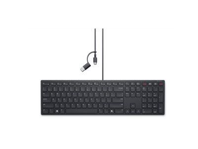 Dell | Collaboration Keyboard | KB525C | Keyboard | Wired | US (QWERTY) | Black | USB-C