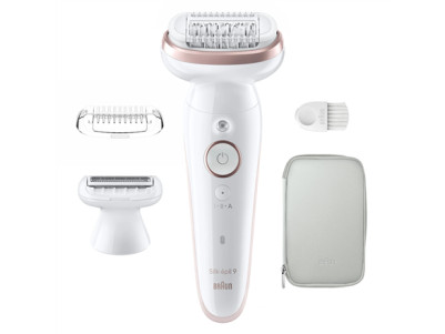 Braun Epilator | SES9-030 Silk pil 9 | Operating time (max) 50 min | Number of power levels 2 | Wet & Dry | White/Rose