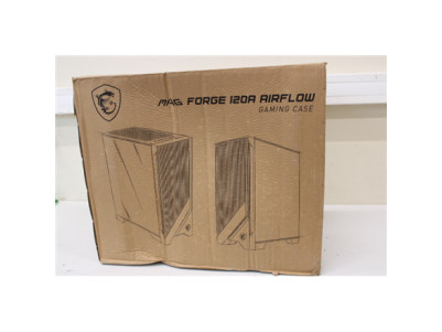 SALE OUT. MSI MAG FORGE 120A AIRFLOW | MSI PC Case | MAG FORGE 120A AIRFLOW | Side window | Black | Mid-Tower | DAMAGED PACKAGIN