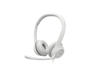 Logitech | USB Computer Headset | H390 | Wired | Over-Ear | Microphone | Noise canceling | Off-white