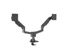 EDBAK Desk Mount | DMV02 Dual Swing Arm | Height adjustment, Tilt | 19-35 " | Maximum weight (capacity) 20 kg | Black