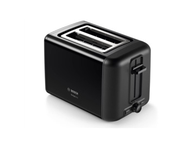 Bosch | DesignLine Toaster | TAT3P423 | Power 970 W | Number of slots 2 | Housing material Stainless steel | Black