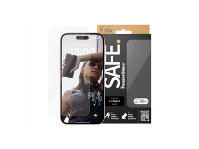 PanzerGlass | SAFE | Screen protector | Apple | iPhone 15 | Glass | Clear | Ultra-Wide Fit