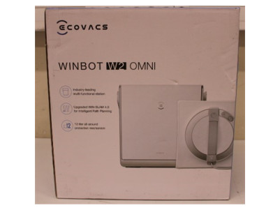 SALE OUT. Ecovacs Window cleaning robot WINBOT W2 OMNI, Auto-Spray, Intelligent steady climbing system, WIN-SLAM 4.0, White + 6 