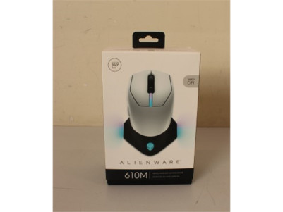 SALE OUT. Dell Mouse Alienware 610M Wired / Wireless Gaming Mouse - AW610M (Lunar Light), UNPACKED, USED, SCRATCHED ON BACK | De