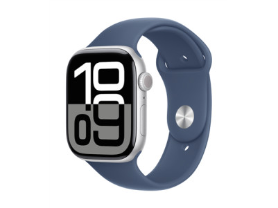 Apple Watch Series 10 | Smart watch | GPS (satellite) | Always-On Retina | Waterproof | Silver