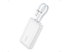 Anker | Power Bank | A1680H21 | 10000 mAh | USB-C 30W, Lightning 27W | Built-In USB-C and Lightning Cables | White