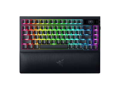 Razer | BlackWidow V4 Pro 75% | Mechanical Gaming Keyboard | 4K Hz Wireless | US | Black | Orange Tactile Switches Gen 3 | Wirel