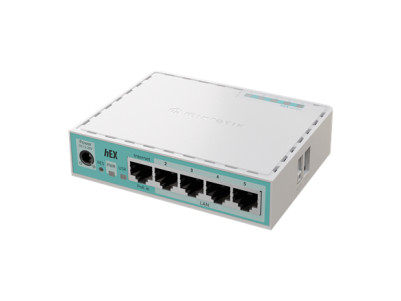 MikroTik RouterBOARD hEX | E50UG | 10/100/1000 Mbit/s | Ethernet LAN (RJ-45) ports 5 | Mesh Support No | MU-MiMO No | No mobile 