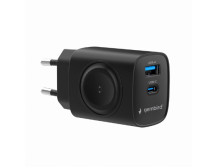 Gembird 2-in-1 20 W Apple Watch and Phone Fast Charger | TA-UC-PDQCW20-01-BK