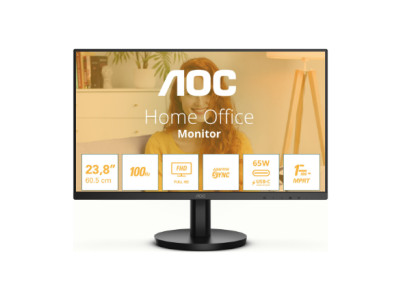 AOC 24B3CA2 | 23.8 " | IPS | FHD | 100 Hz | 1 ms | 1920 x 1080 pixels | 250 cd/m | HDMI ports quantity 1 | Black