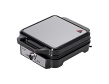 Adler Waffle Maker | AD 3083 | 1800 W | Number of pastry 4 | Belgium | Silver/Black