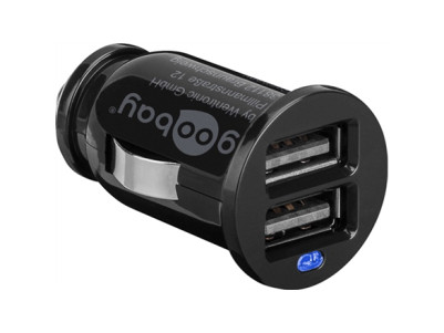 Twin USB Car Charger (2x USB) | Goobay | Goodbay Dual USB car charger 2,1A | 5 V