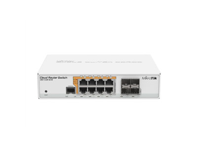 MikroTik | Cloud Router Switch CRS112-8P-4S-IN | Web managed | Desktop | Gigabit Ethernet (copper) ports quantity 8 | SFP ports 