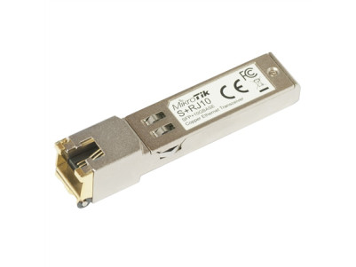 MikroTik | S+RJ10 | SFP+ | Copper | RJ-45 | 10/100/1000/10000 Mbit/s | Maximum transfer distance 200 m | COMPATIBLE ONLY WITH AC