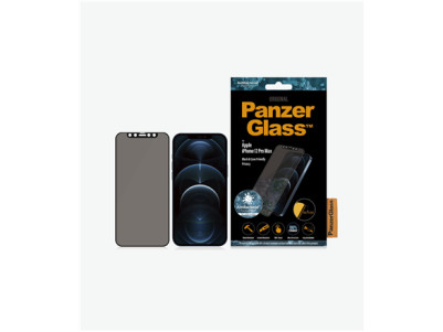 PanzerGlass | Apple | iPhone 12 Pro Max | Glass | Black | Privacy glass