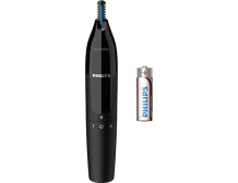 Philips | Nose and Ear Trimmer | NT1650/16 | Nose Hair Trimmer | Wet & Dry | Black