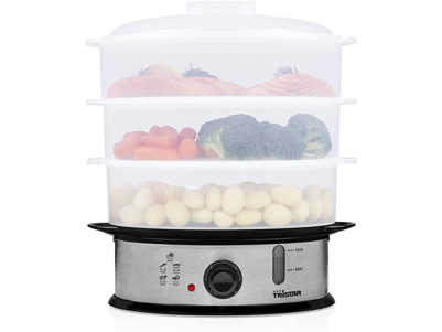 Tristar | Food Steamer | VS-3914 | Silver | 1200 W | Capacity 11 L | Number of baskets 3