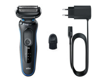 Braun | Shaver | 51-B1000s | Operating time (max) 50 min | Wet & Dry | Black/Blue