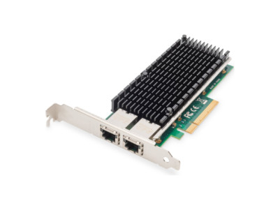 Digitus | 10Gbps Dual Port Ethernet Server adapter PCIe X8, Intel X540 BT2 | DN-10163