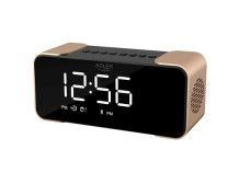 Adler | Wireless alarm clock with radio | AD 1190 | Alarm function | AUX in | Copper/Black