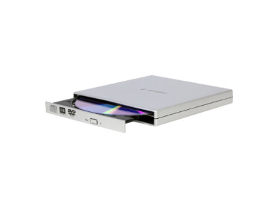 Gembird | External USB DVD Drive | DVD-USB-02-SV | Interface USB 2.0 | DVD RW ( R DL) / DVD-RAM | CD read speed 24 x | CD write 