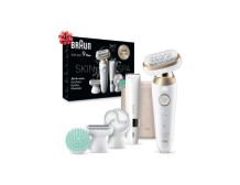 Braun Epilator | SES9-481 Silk pil 9 Flex 3D | Operating time (max) 50 min | Number of power levels 2 | Wet & Dry | White/Gold