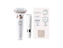 Braun Epilator | SES9-360 Silk pil 9 Flex 3D | Operating time (max) 50 min | Number of power levels 1 | Wet & Dry | White/Rose