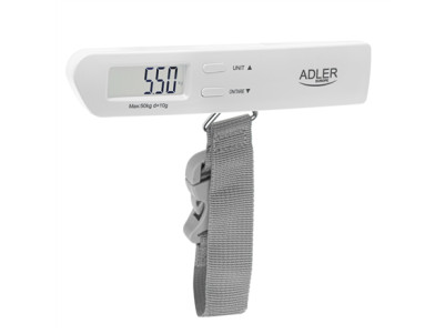 Adler | Travel Luggage Scale | AD 8191 | Maximum weight (capacity) 50 kg | Accuracy 10 g | Grey