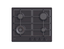 Candy Hob | CHG6BFB4WB | Gas | Number of burners/cooking zones 4 | Knobs | Black