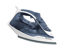 TEFAL | FV2837E0 | Steam Iron | 2400 W | Water tank capacity 150 ml | Continuous steam 35 g/min | Blue/White